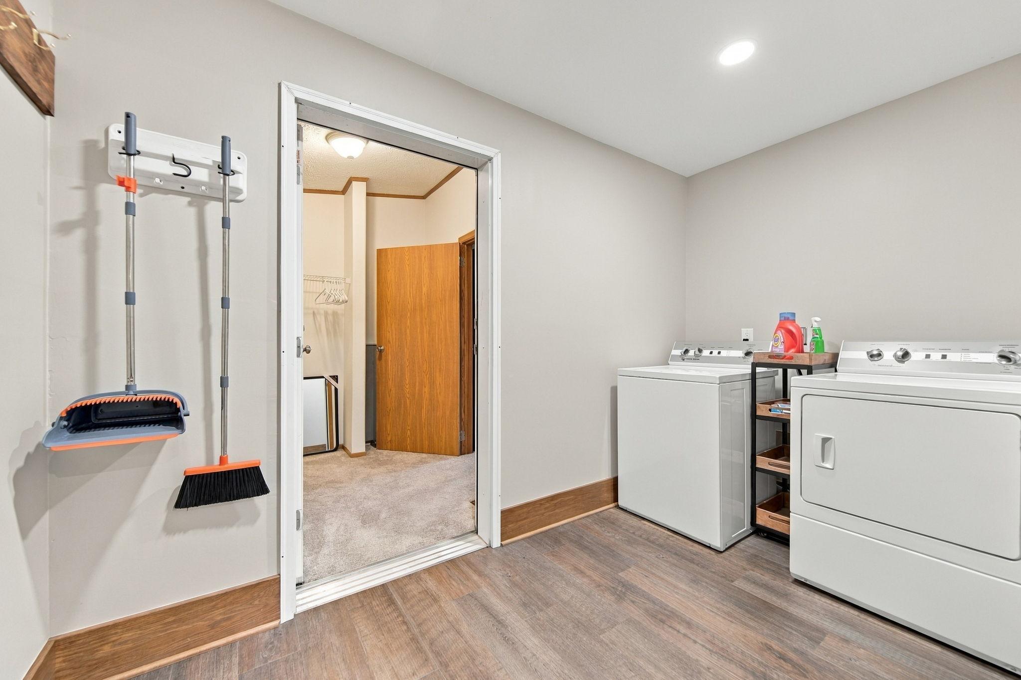 Main floor laundry room which connects to the addition.