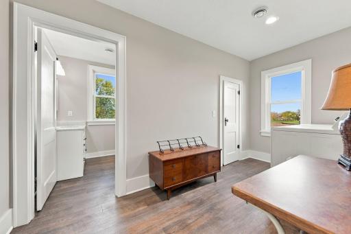 Upper level has been remodeled to add a laundry room and full bathroom.