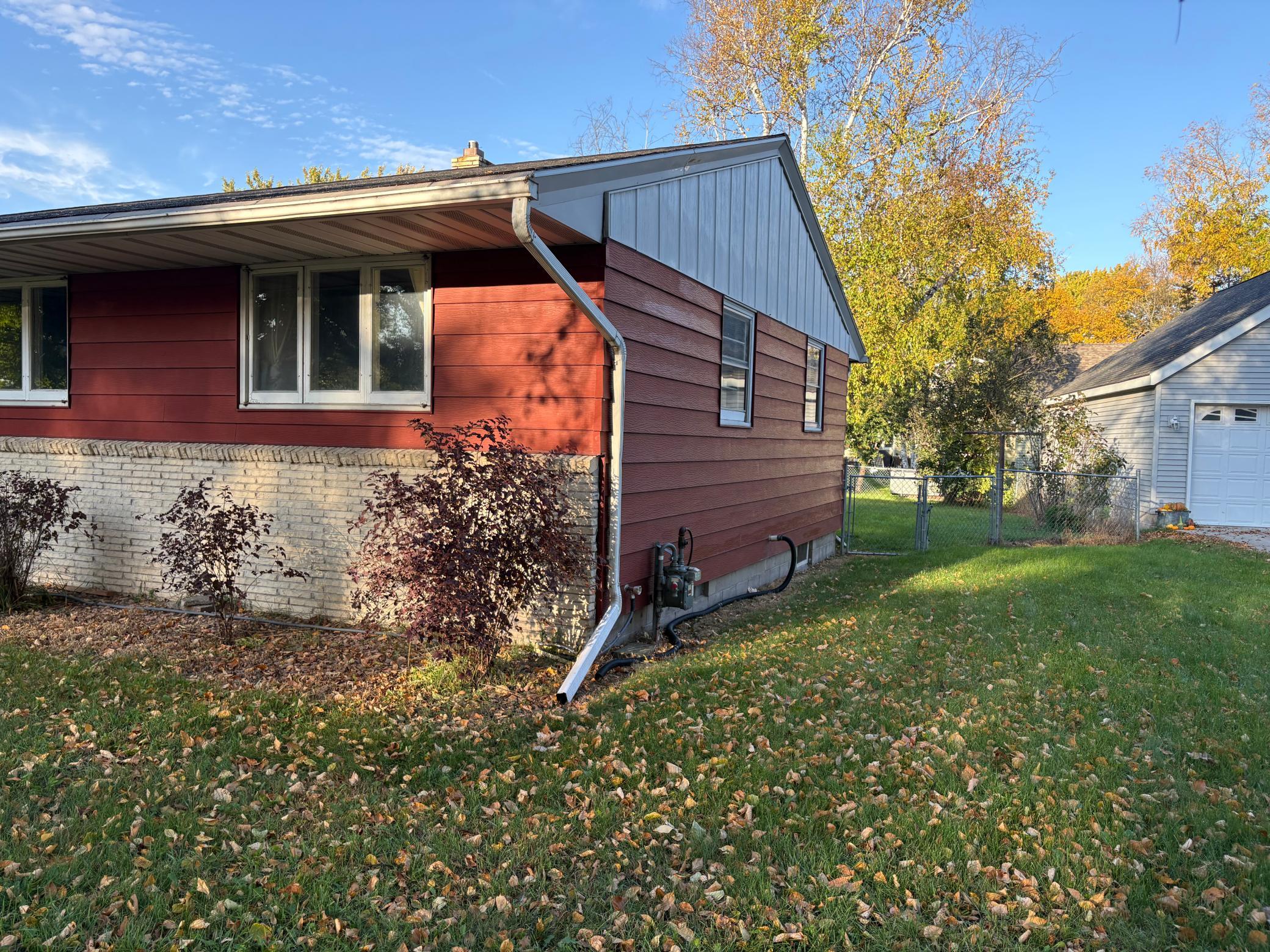 North Side of home