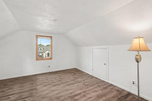 LVP FLOORING THROUGHOUT UPPER LEVEL AND CONVENIENT CLOSET AND ATTIC SPACE