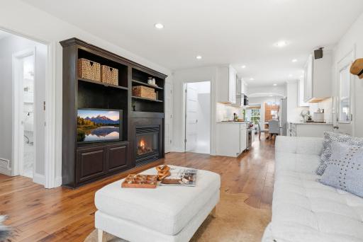 Main floor family room, super rare for this neighborhood!
