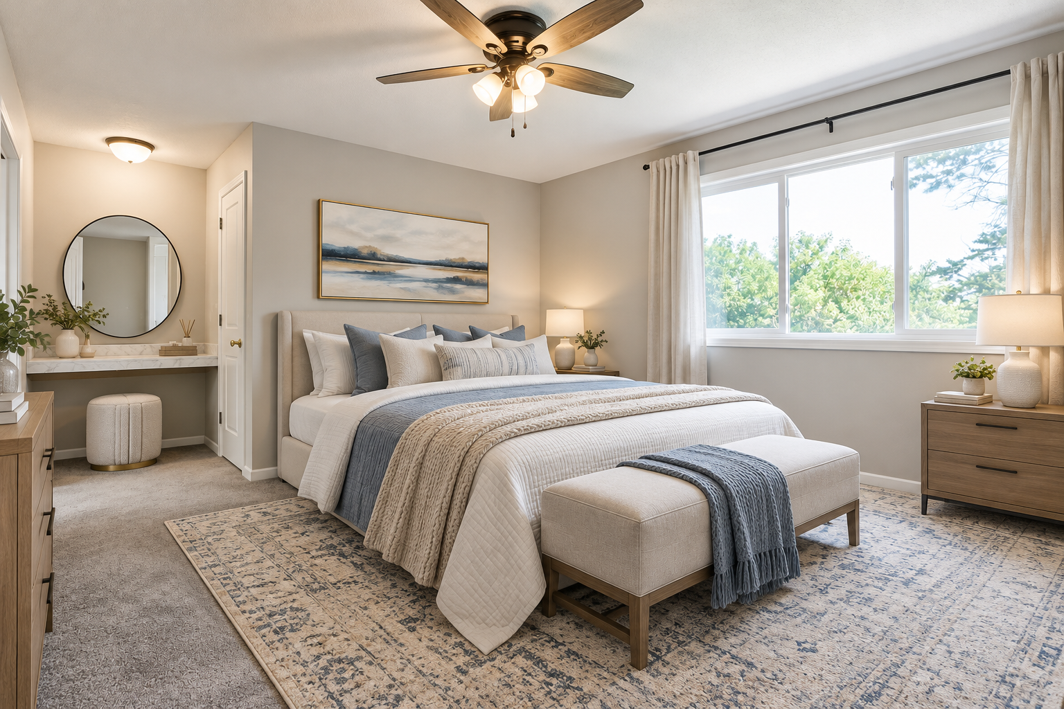 Virtually Staged- Primary Bedroom