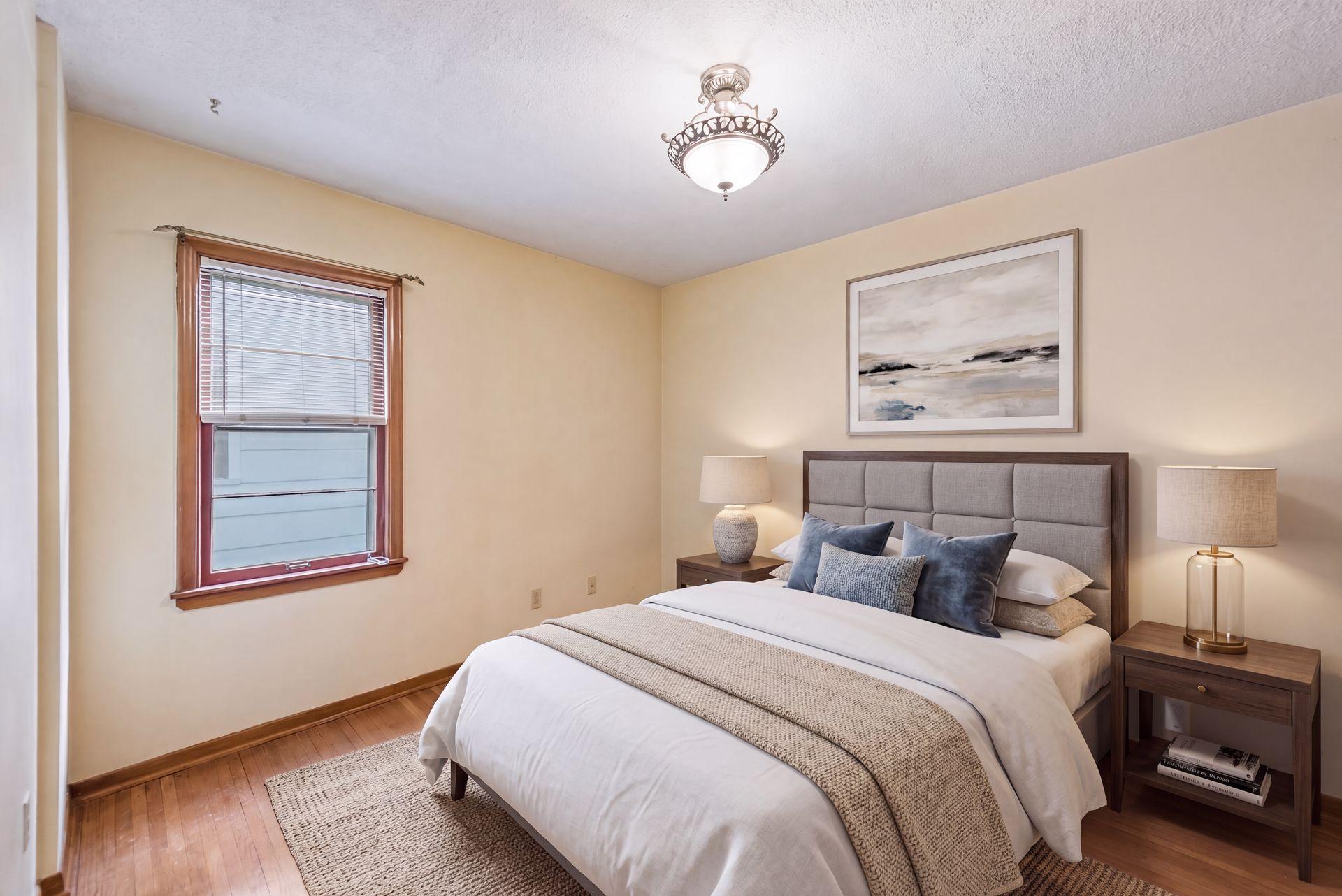 Virtually Staged main floor bedroom 2