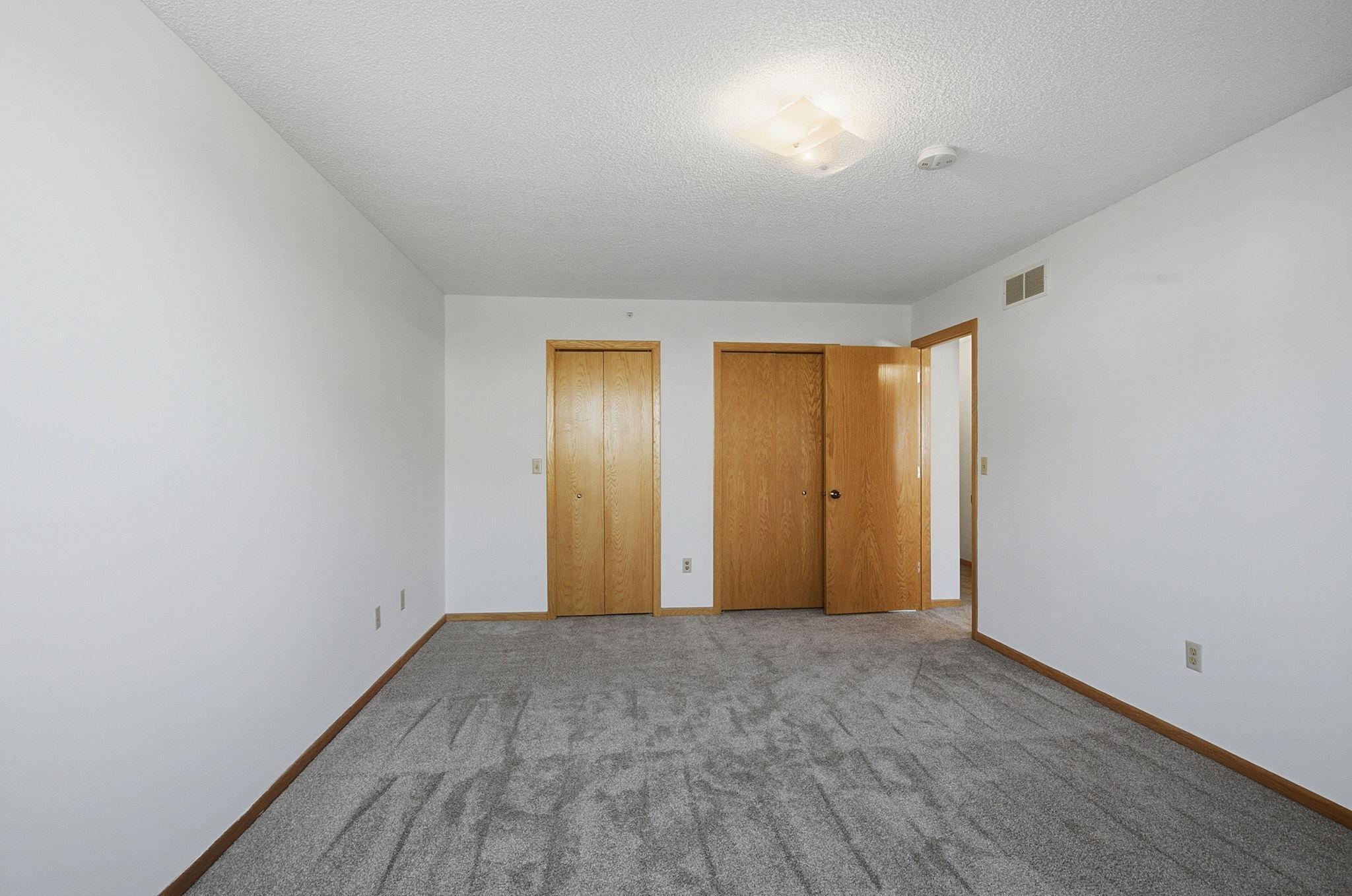 Two closets.