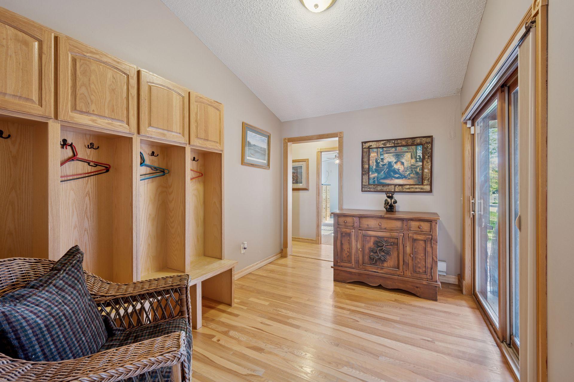 2 Entrances from the Front with Built-Ins off the Patio Entrance