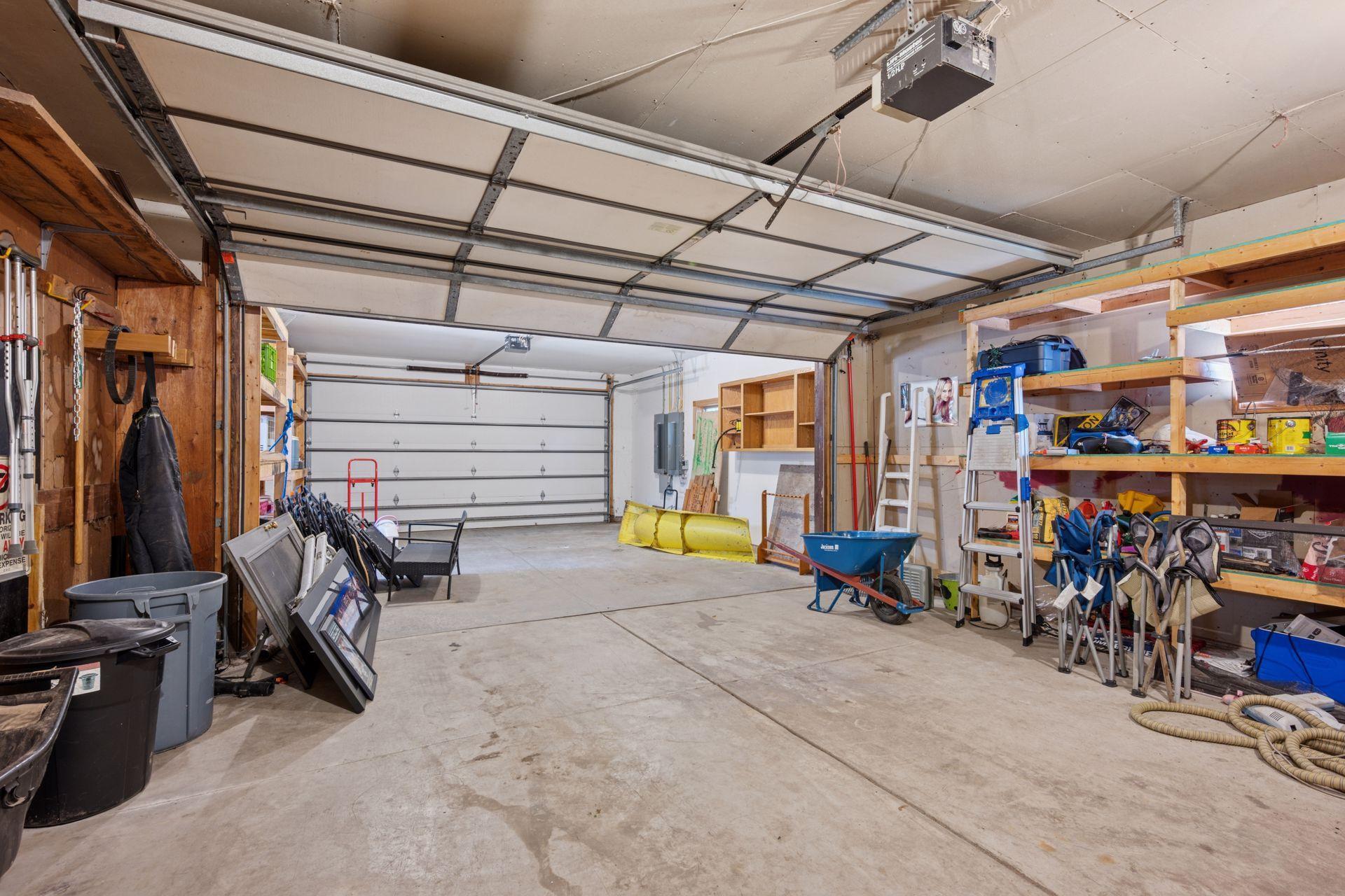 This garage is double deep