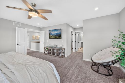 Ceiling Fans in Bedrooms and Beautiful French Doors in this Spacious Primary Suite.