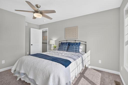 Upper Level Bedroom 4 with Large Walk-In Closet.