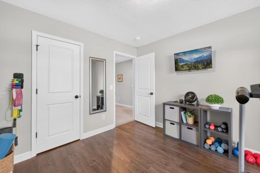 Bedroom has Lots of Light, Privacy, and Walk-In Closet.