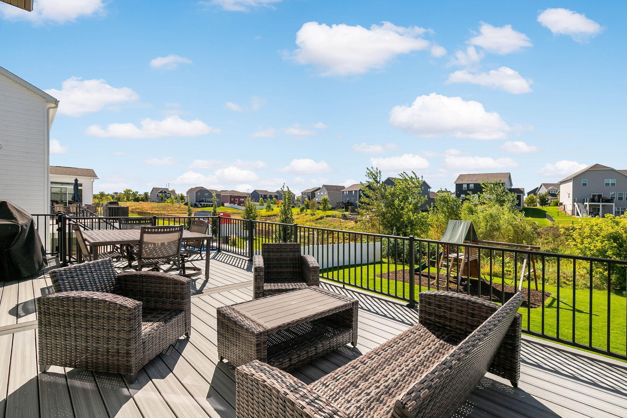 WOW! An Absolutely Amazing 29x14 maintenance free deck with beautiful views!