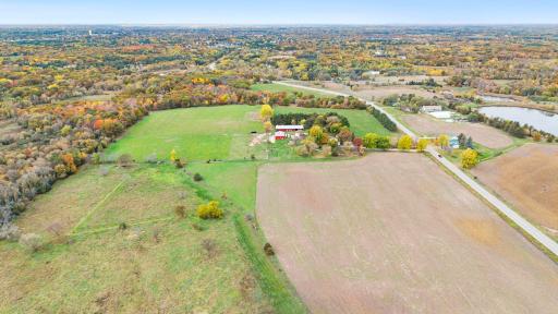 Established hay fields and open farmland offer opportunities for continued agricultural use while exploring future possibilities
