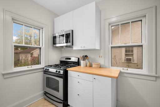 Kitchen remodeling in 2026 - added new cabinetry and the microwave.