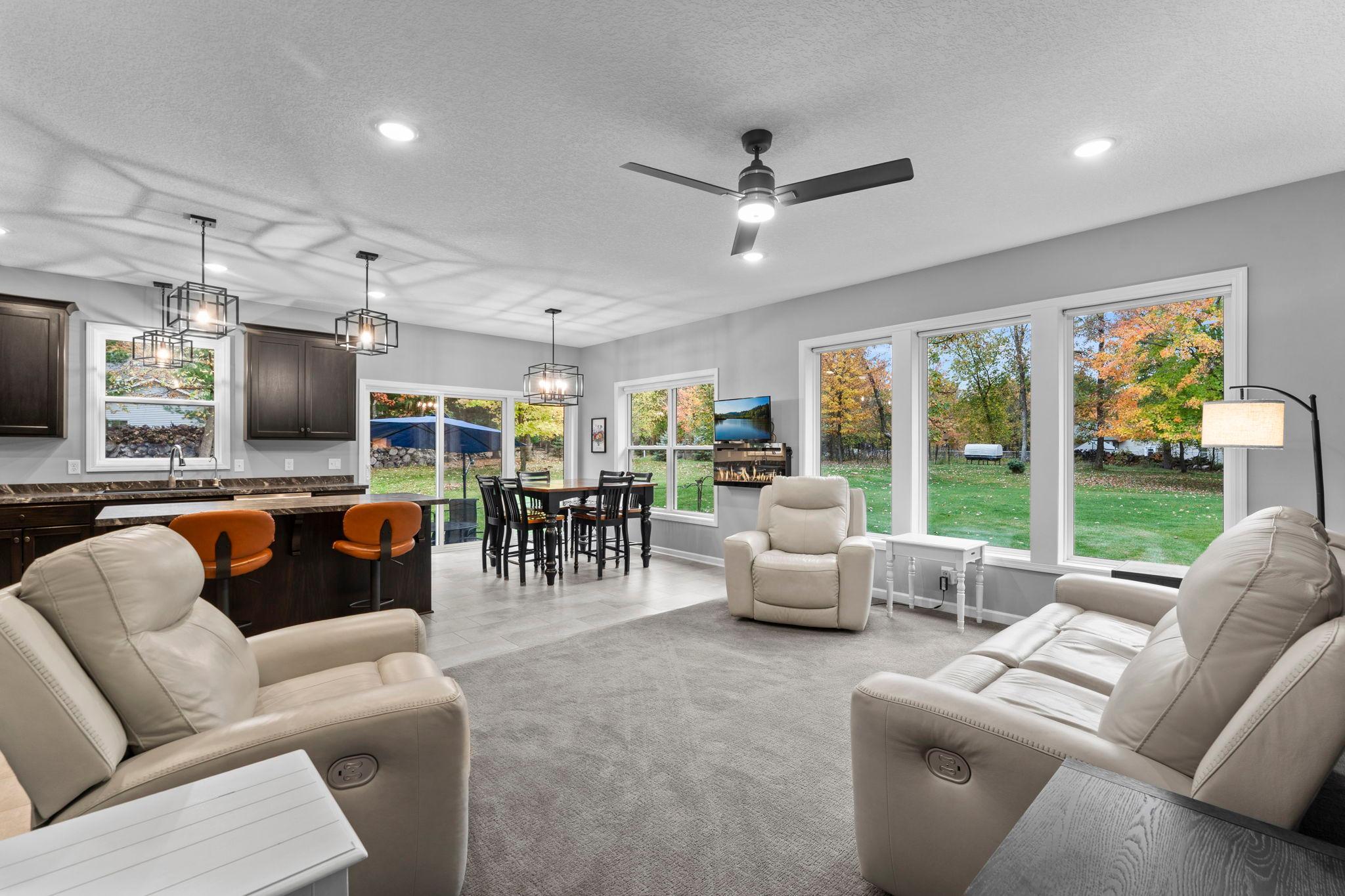 Open and spacious main level living with so much natural light!
