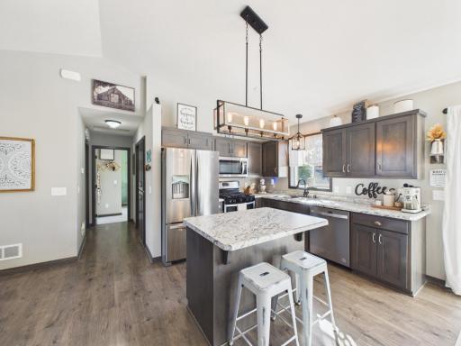 Modern kitchen w/ stainless steel appliances