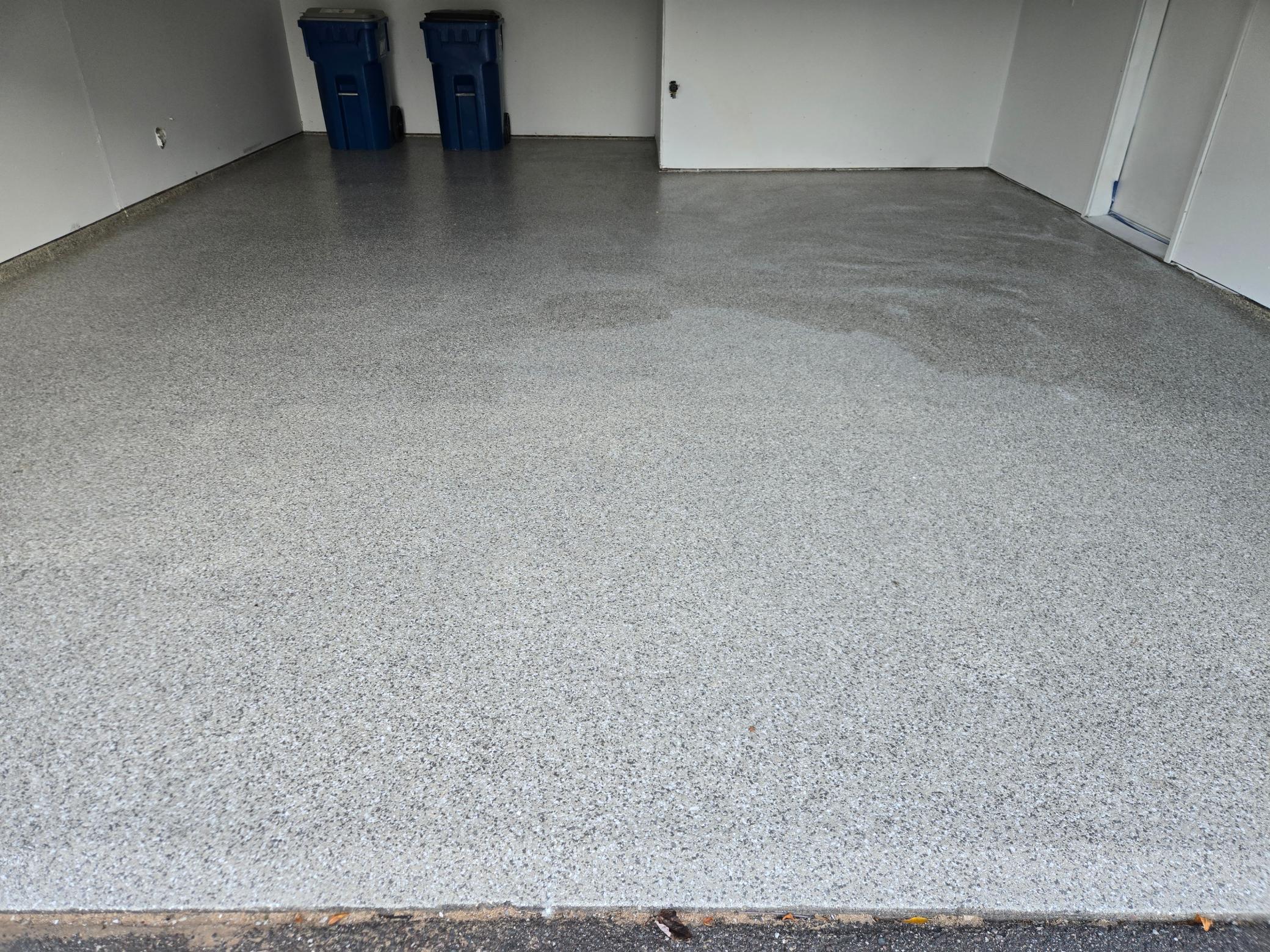 Spectacular epoxy garage floor!