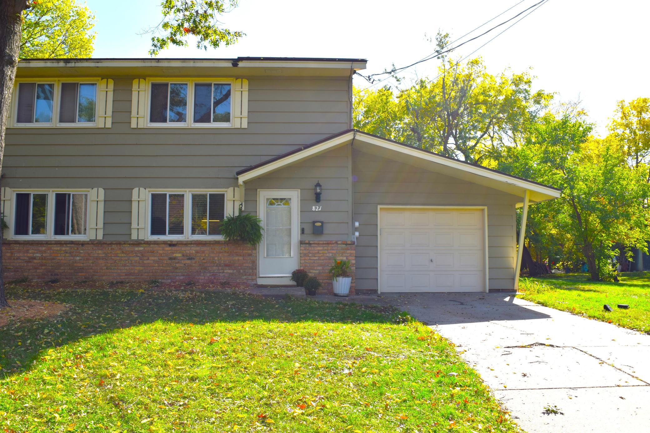 Unit 1 (821) is currently owner occupied. Exterior updates include: new mulch and perennial plants, wood and trim areas were painted within the last several years as well as new soffit and fascia installed on the east side of Unit 2 in 2026!