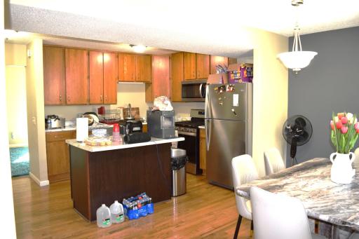Unit 2 Kitchen with updated counters and stainless steel appliances!