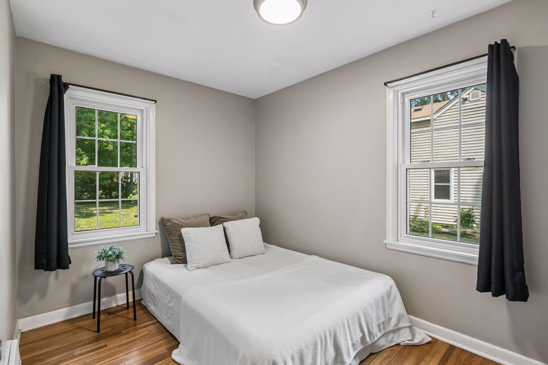 Main floor rear bedroom.