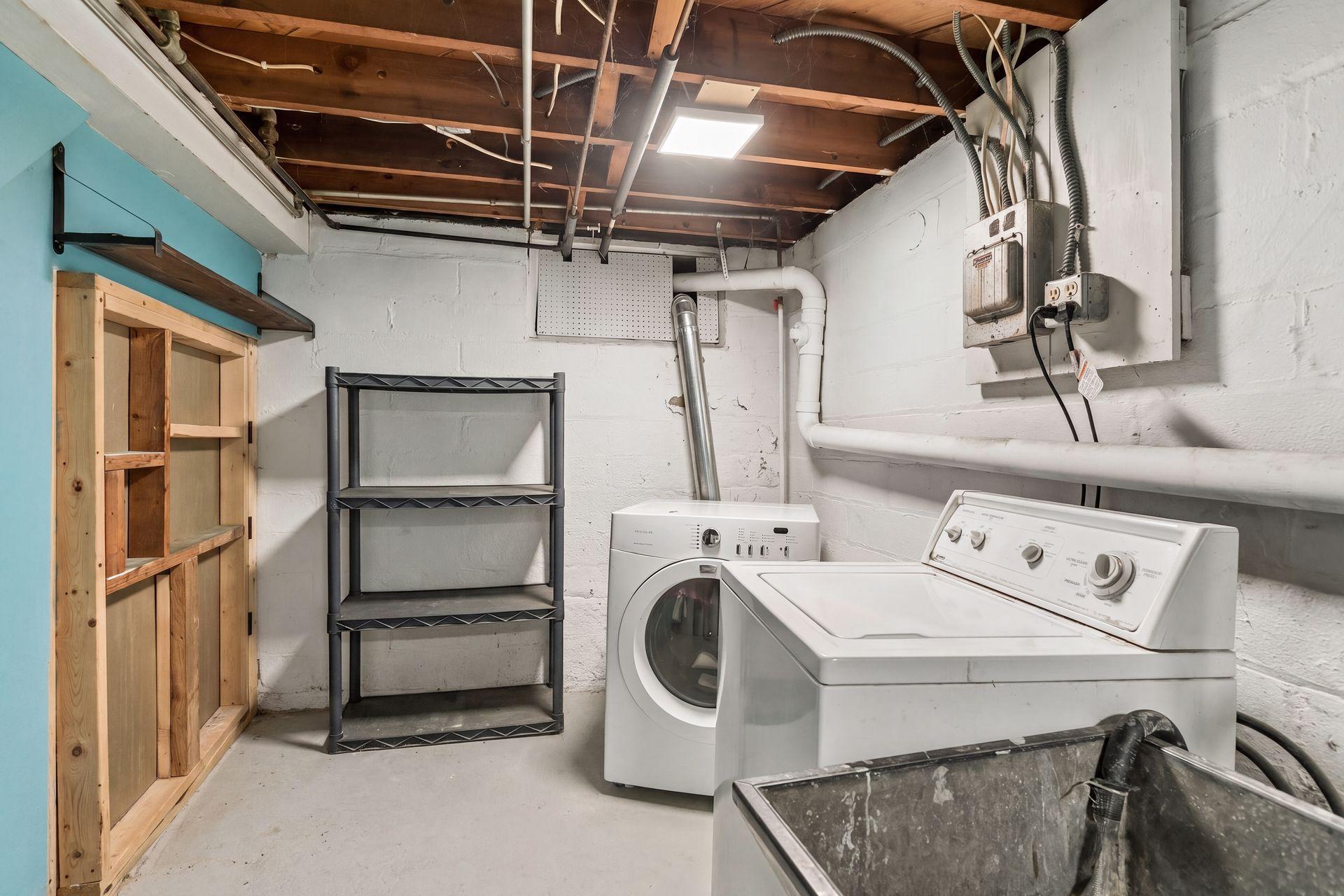 Laundry in lower level.
