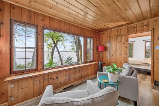 Another view of the picture window overlooking Clearwater Lake.