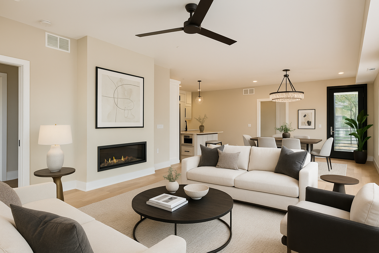 Living Room Staged