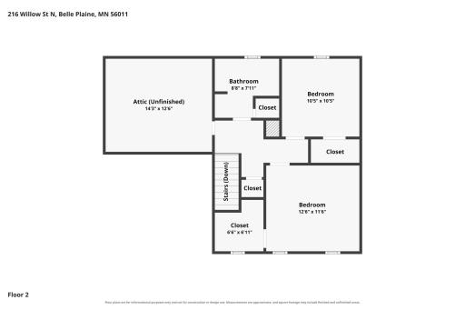 216 N Willow Street, Belle Plaine, MN 56011