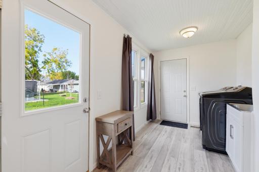 Main floor laundry conveniently located off of the garage and the backyard