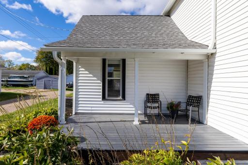 Spacious front porch perfect for morning coffee