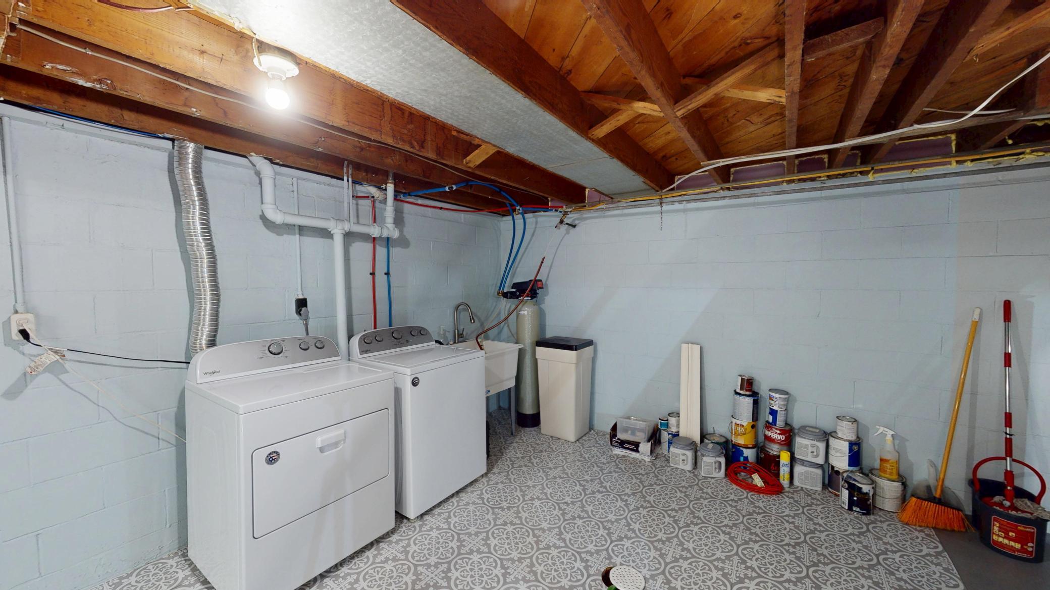 Laundry Area/water softener