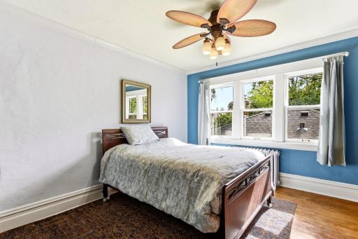 South facing primary bedroom gets wonderful natural light!
