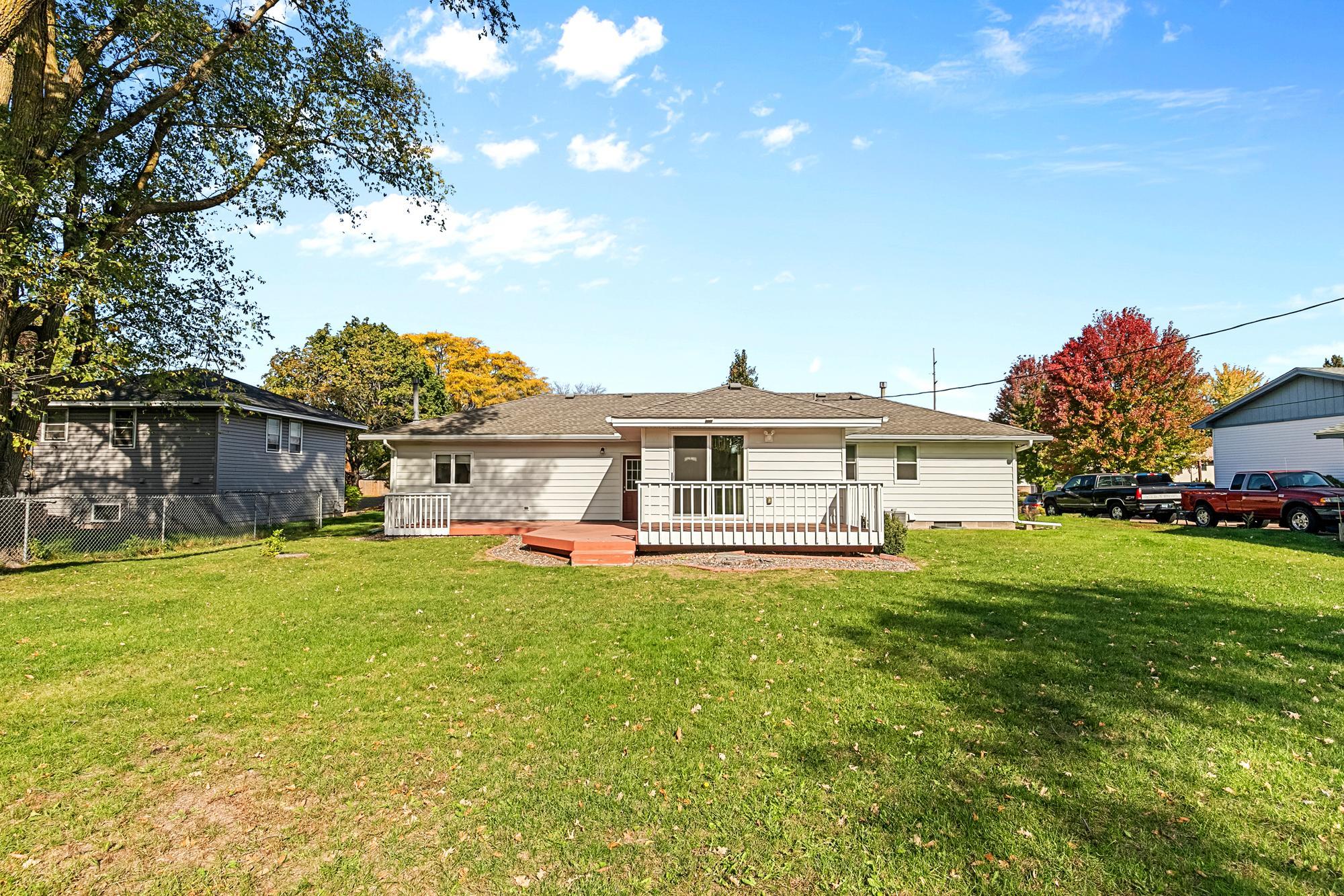 From the back yard, this view shows you the 2 Decks, ideal for everyday enjoyment and entertaining.