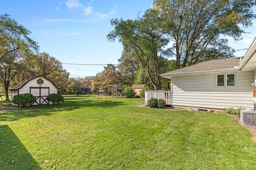Great open space for your garden, games, privacy, etc..