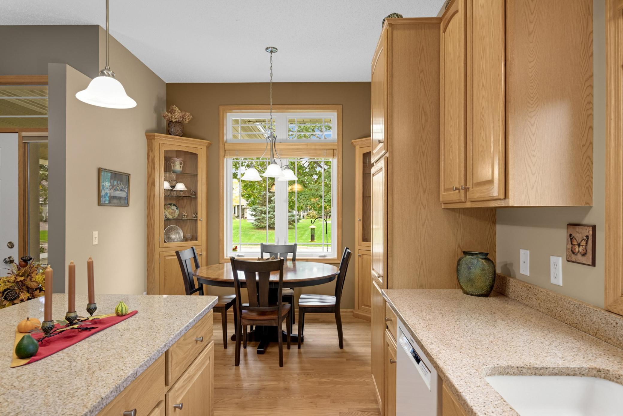 The Kitchen and Dinette flow together nicely, with hardwood floors throughout. Enjoy everyday meals in the Dinette while having the island available for additional seating.