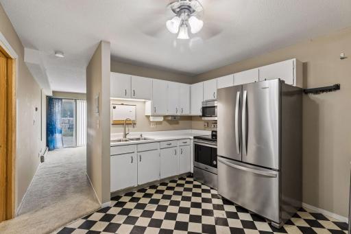 The stainless steel applinaces are newer.