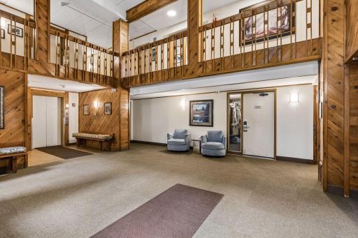 The lobby area is a very welcoming space.