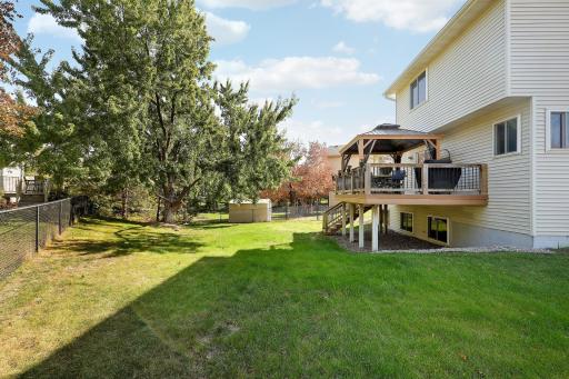 The pergola offers shade during the warmer months of the year.