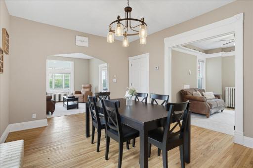 Spacious dining room seamlessly connects the kitchen and living spaces, creating an ideal setting for entertaining!