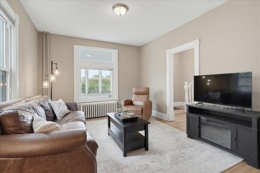 Light-filled and inviting, the main living room is made for relaxing and entertaining!