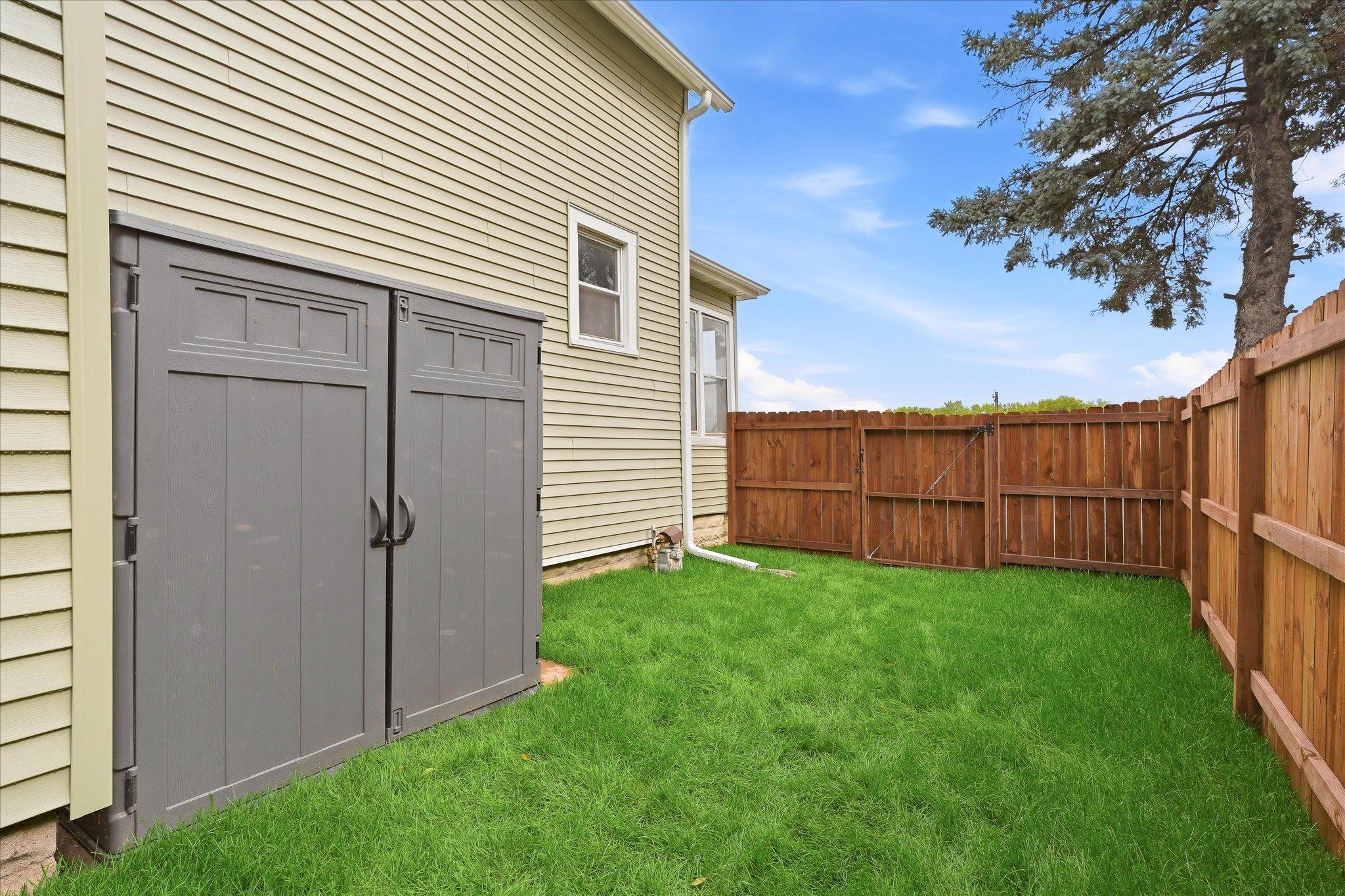 Enjoy fresh new sod and a privacy fence that create a more secluded outdoor retreat!