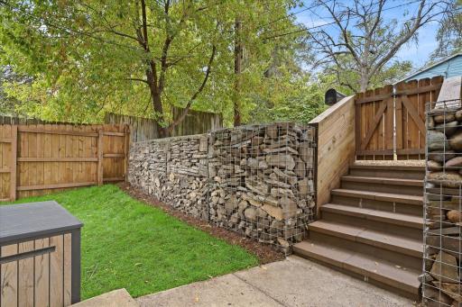 New concrete steps and walkway enhance the homeâs exterior!