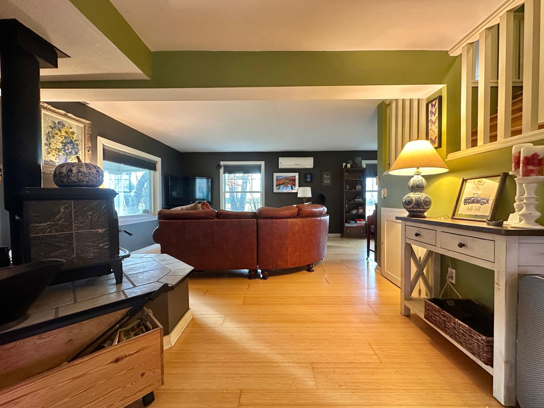 Moving to the back of the house is where the warm and cozy begins.