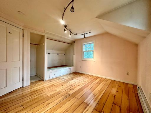 The refinished floors here are gorgeous, this home just has so much character.
