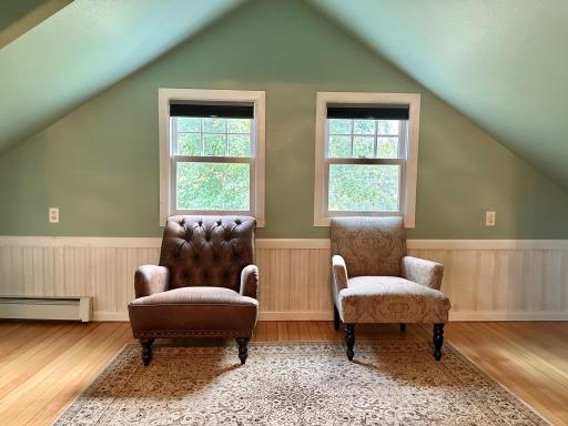 Bedroom number 3 has lots of space. This space could make a good exercise area.