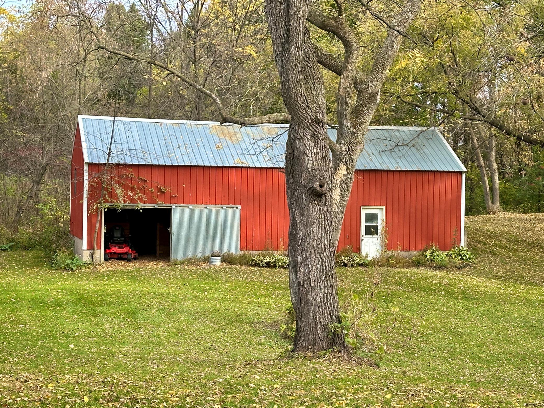 The pole barn out back has a lot of potential for whatever your needs are. It currently has stalls for animals if hobby farm is your passion.