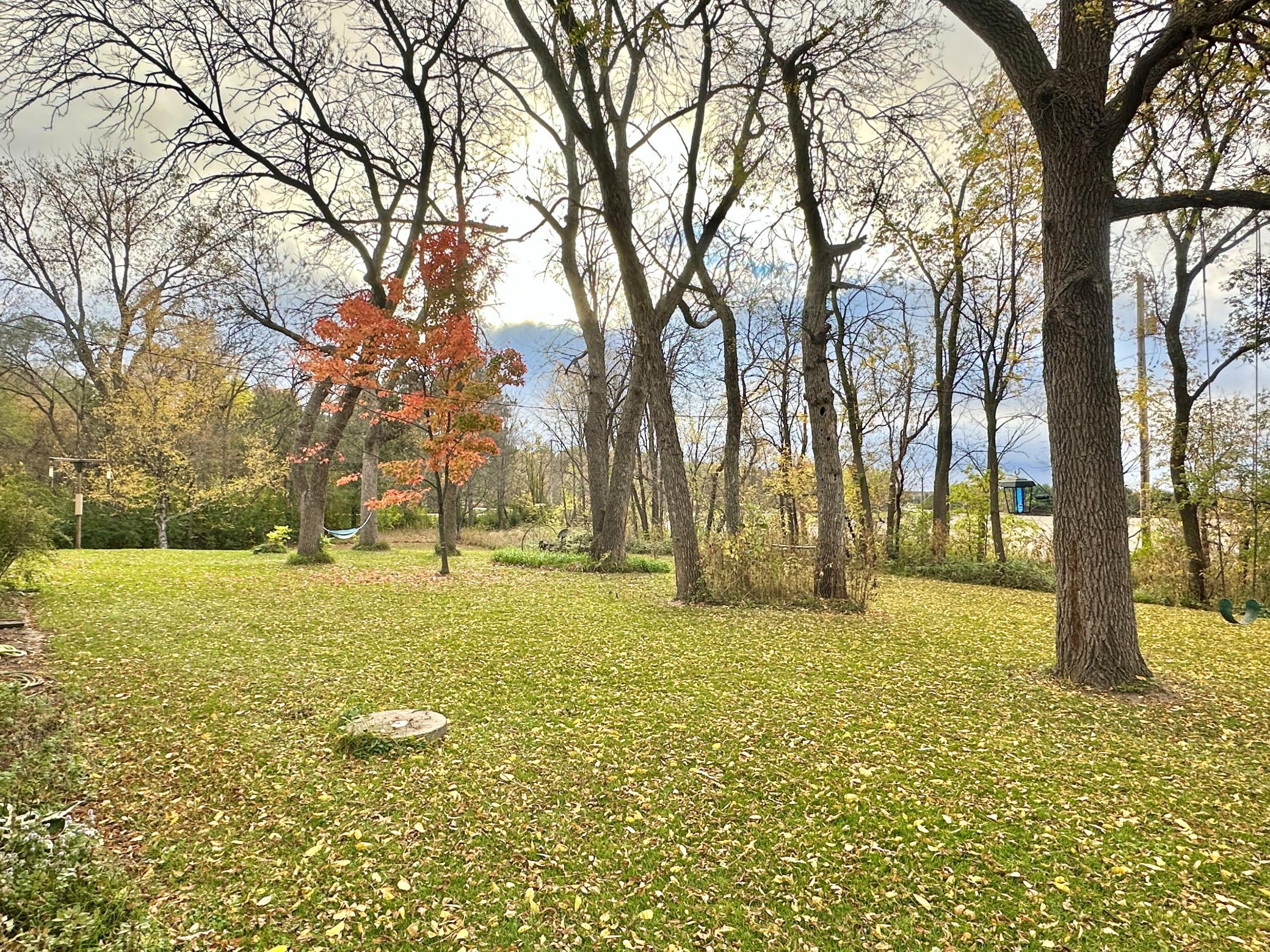 This is the yard space just off that great deck.