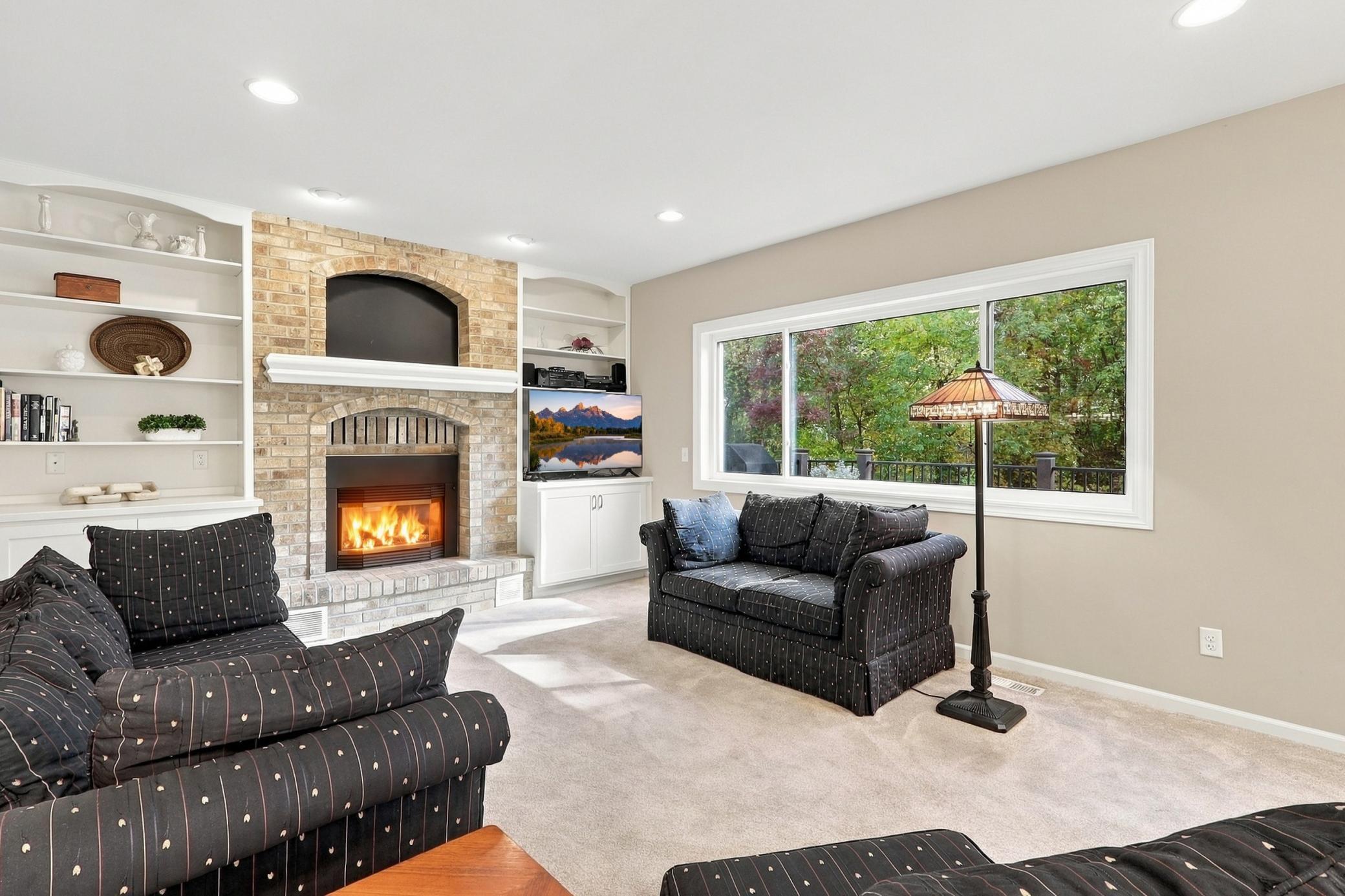 Main-floor family room designed for comfortable everyday living.