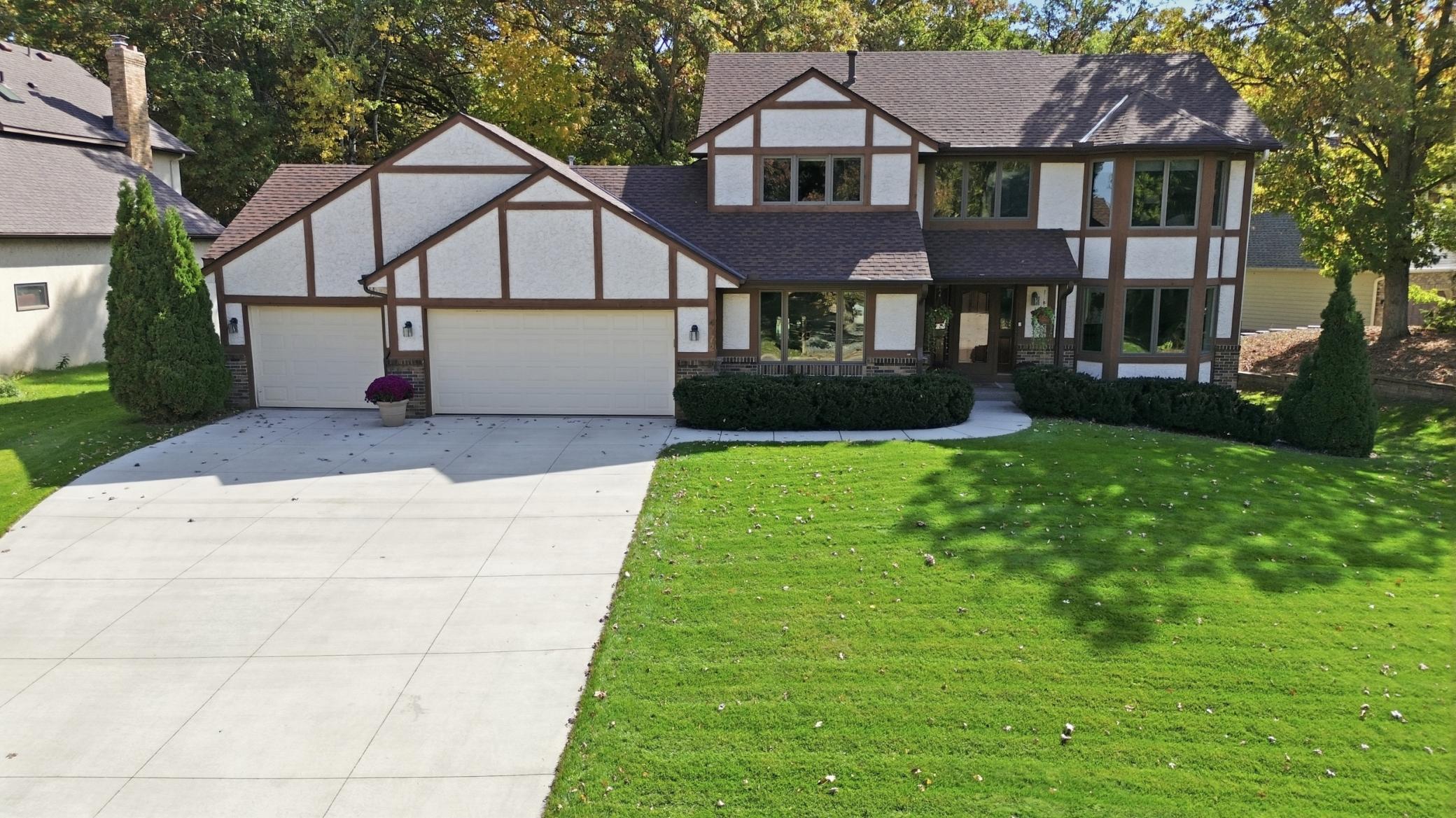 Classic Tudor architecture with timeless style and character.