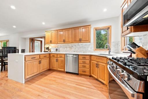 Beautiful refinished hardwood floors throughout the main level.