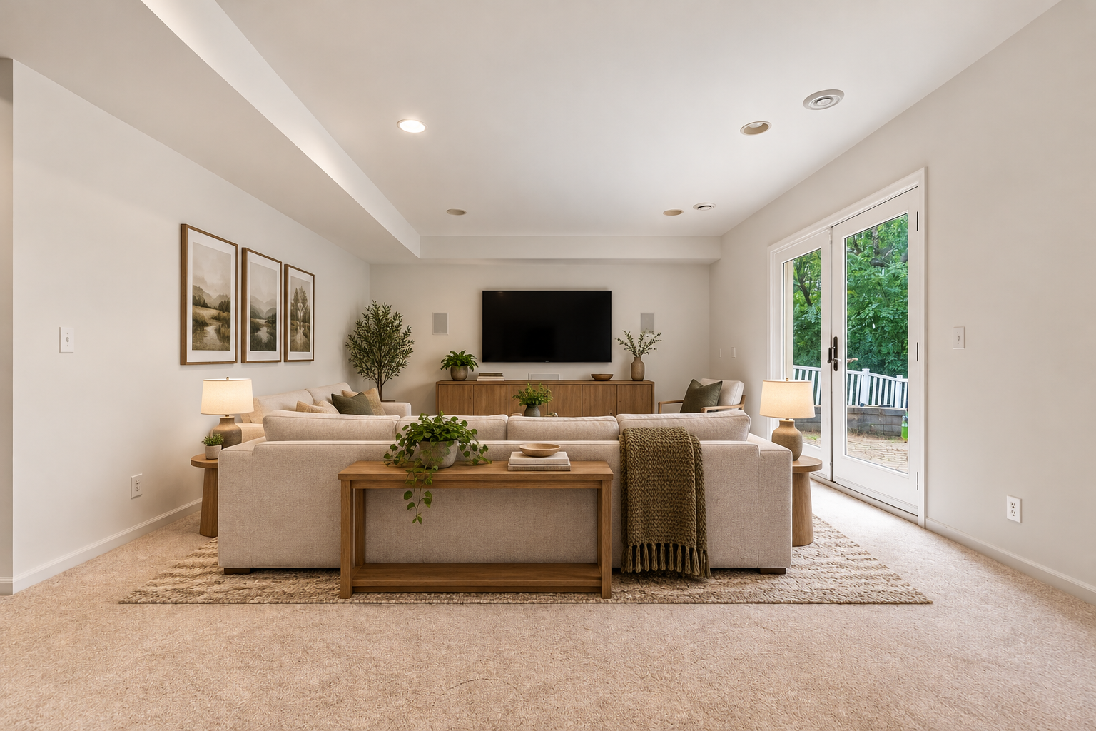 Virtually staged to show opportunities in the space.
