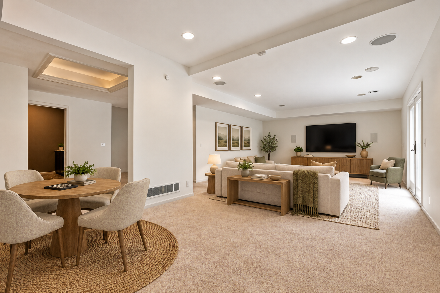 Virtually staged to show opportunities in the space.